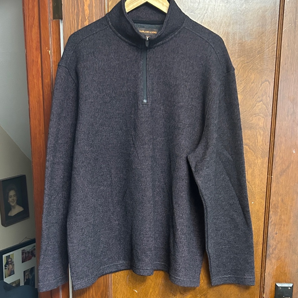Fairlane & Sons Men's Quarter Zip-Up Pullover XXL